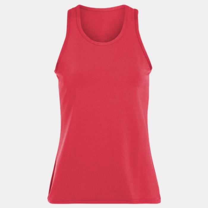Ladies Poly/Spandex Solid Racerback Tank Thumbnail