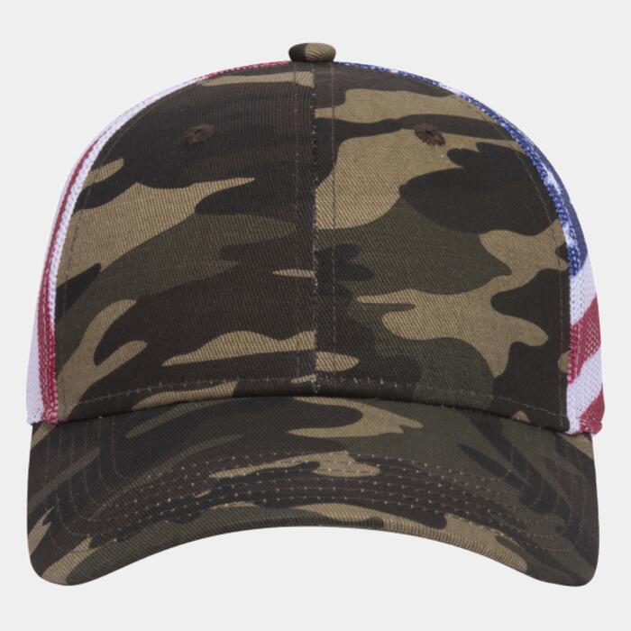 OTTO CAP 6 Panel Low Profile Mesh Back Trucker Hat Thumbnail