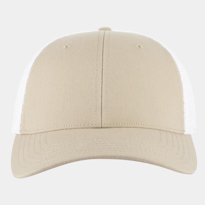 OTTO CAP "OTTO FLEX" Fitted 6 Panel Low Profile Mesh Back Trucker Hat Thumbnail