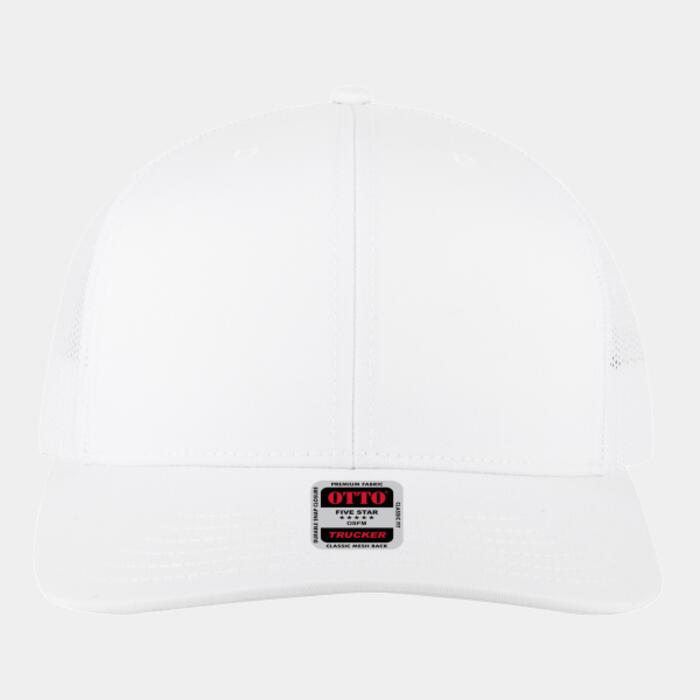 OTTO CAP 6 Panel Mid Profile Mesh Back Trucker Hat Thumbnail