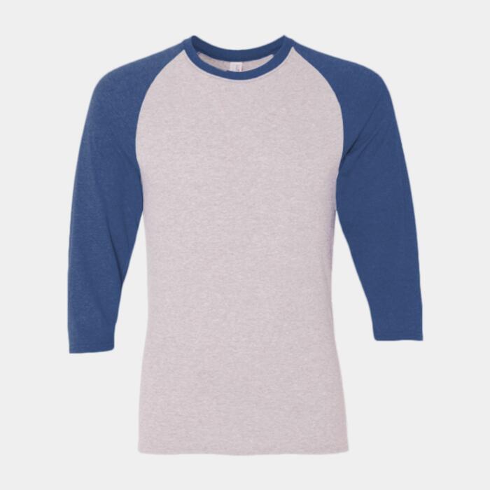 Unisex Triblend Three-Quarter Raglan Baseball T-Shirt Thumbnail