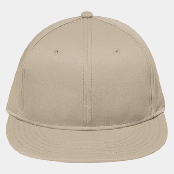 OTTO CAP "OTTO FLEX" 6 Panel Mid Profile Flat Visor Baseball Cap Thumbnail
