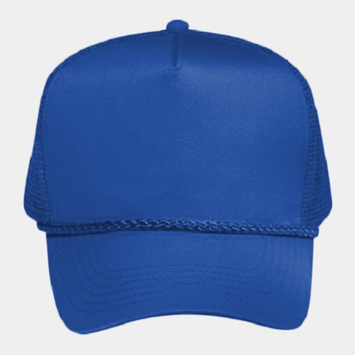 OTTO CAP 5 Panel Mid Profile Mesh Back Trucker Hat Thumbnail