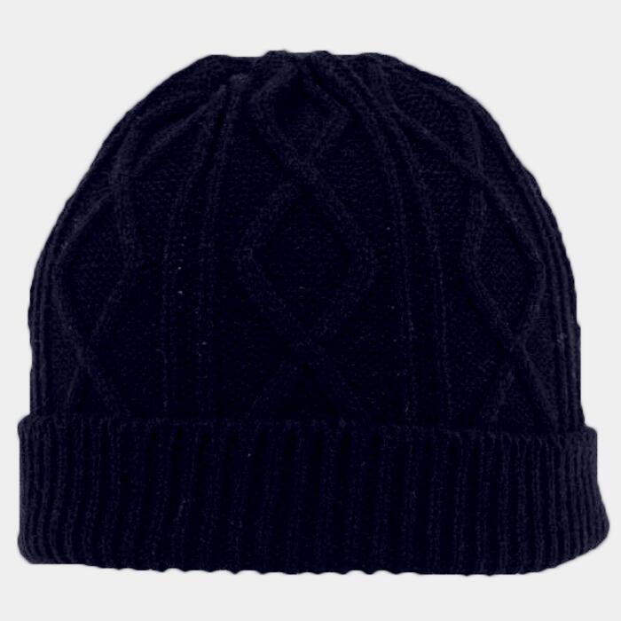 OTTO CAP 12" Cable Knit Beanie w/ Rib Knit Cuff Thumbnail