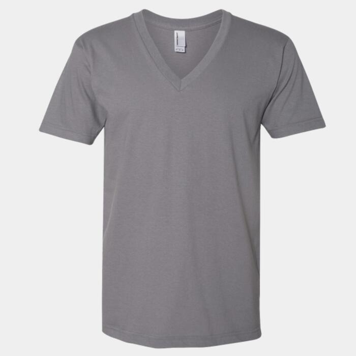 Unisex Fine Jersey V-Neck Tee Thumbnail