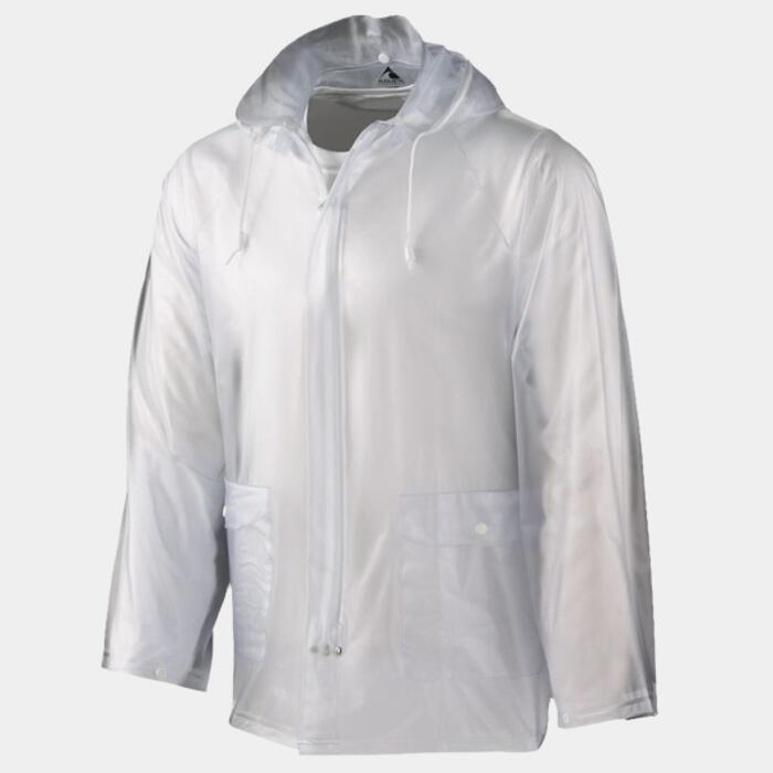 Men's Clear Hooded Rain Jacket Thumbnail