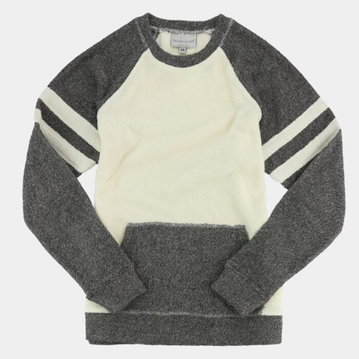 Women's Cozy Contrast Fleece Crewneck Pullover Thumbnail