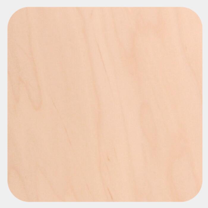 Square Natural Wood Photo Magnet Thumbnail