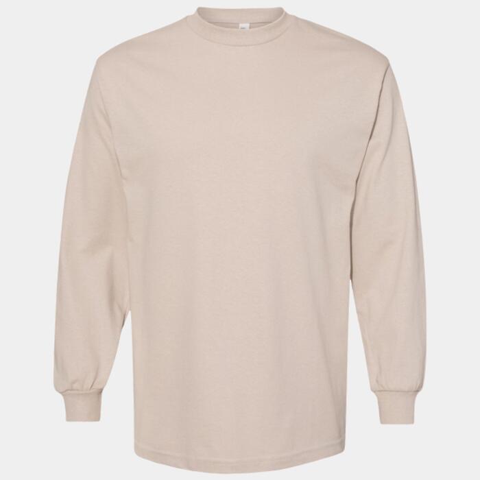 Unisex Heavyweight Cotton Long Sleeve Tee Thumbnail