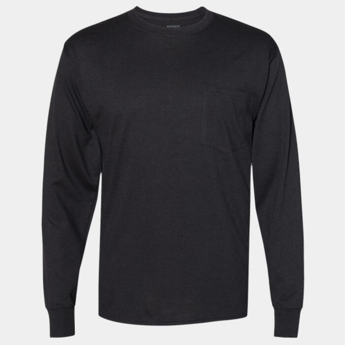 Unisex Workwear Long Sleeve Pocket T-Shirt Thumbnail