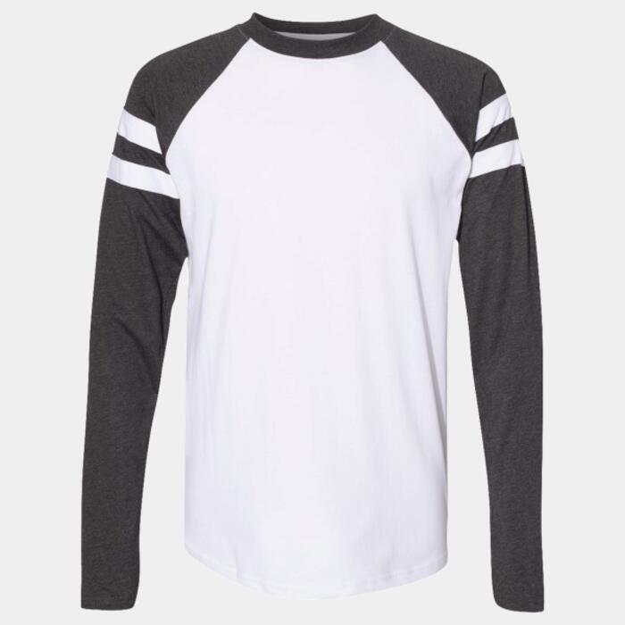 Unisex Fine Jersey Mash Up Long Sleeve Tee Thumbnail