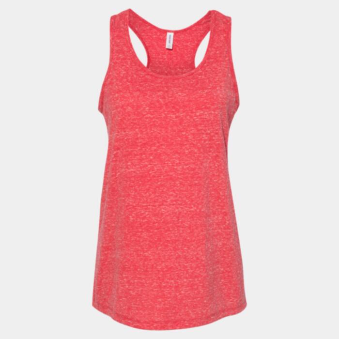 Women's Snow Heather Jersey Racerback Tank Top Thumbnail