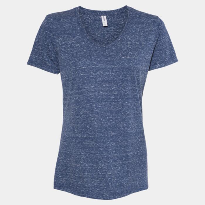 Women's Snow Heather Jersey V-Neck T-Shirt Thumbnail