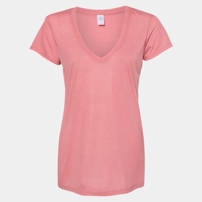 Women's Slinky Jersey V-Neck Tee Thumbnail