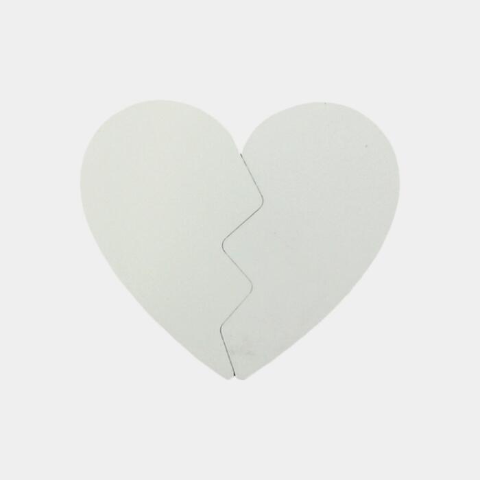 Two Piece Heart Shaped Photo Magnet Set Thumbnail