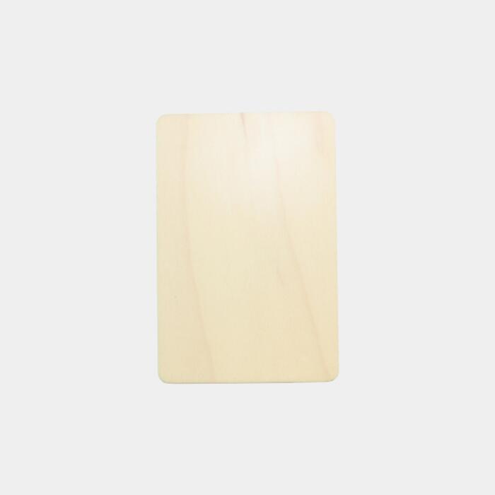 Rectangle Natural Wood Photo Magnet Thumbnail