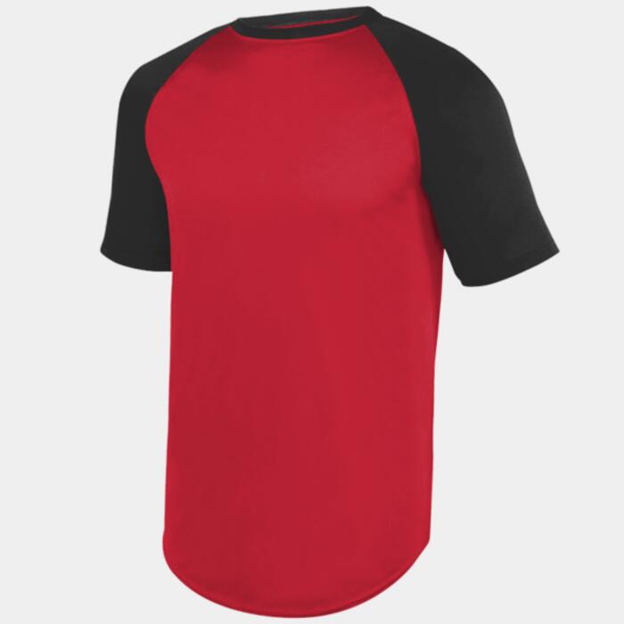 Youth Wicking Short Sleeve Baseball Jersey Thumbnail