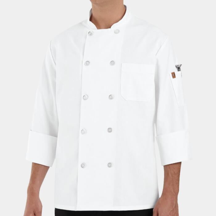 Ten Pearl Button Chef Coat Thumbnail