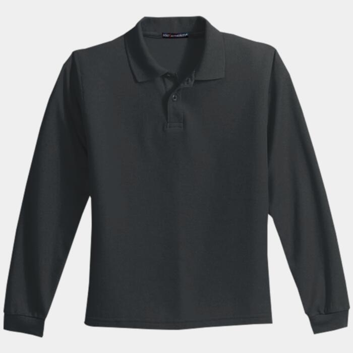 Youth Long Sleeve Silk Touch™ Polo Thumbnail