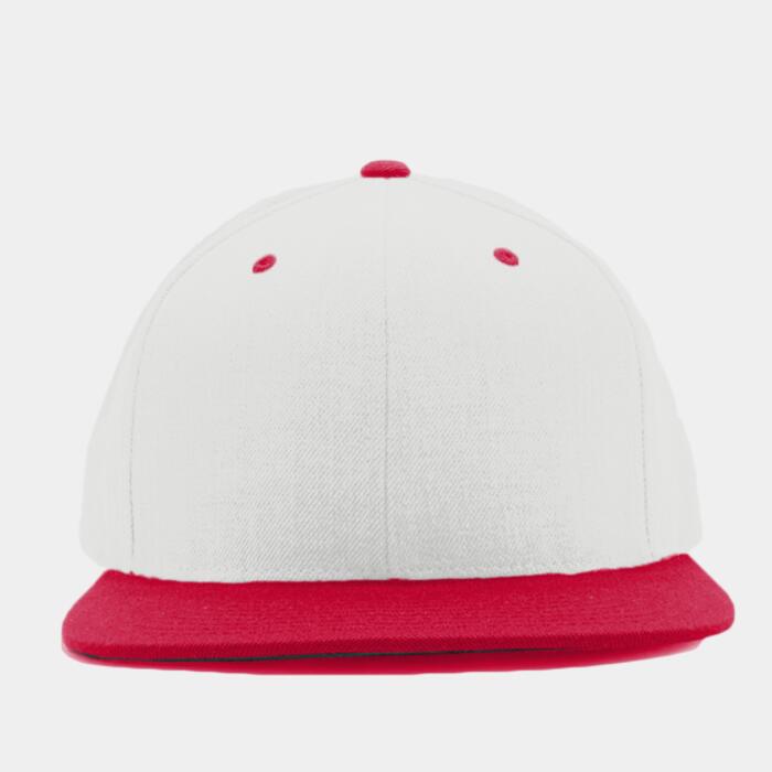 Adult 6-Panel Structured Flat Visor Classic Two-Tone Snapback Thumbnail
