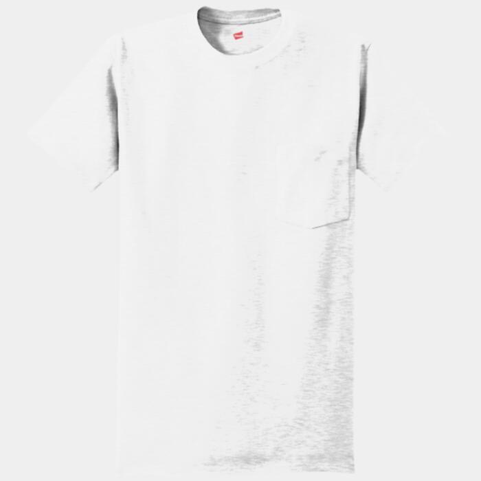 Tagless ® 100% Cotton T Shirt with Pocket Thumbnail