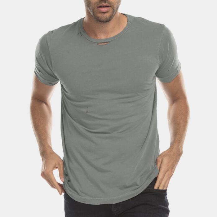 Unisex Pigment-Dyed Destroyed T-Shirt Thumbnail